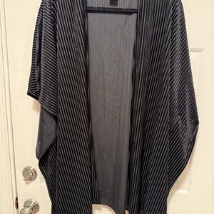Lane Bryant Black Velvet Kimono